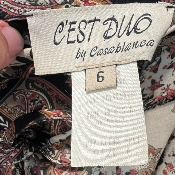 VTG Y2K C'EST DUO by Casablanca PANTS WAIST 13" across - Picture 3 of 3